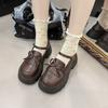 Zapatos Pequeños de Cuero Mary Jane para Mujer 2025 Primavera y Verano Nuevos Estilo Británico Retro Cómodos y Versátiles Dulces y Frescos Estilo Japonés Planos