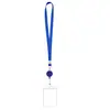 Cordón retráctil colorido transfronterizo para portatarjetas de identificación de cruceros, con tarjetero, transparente e impermeable