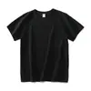 Camiseta Básica Casual Versátil de Verão Manga Curta Algodão Puro Pesado Escovado Estilo Unissex Fabricante Oem Atacado Oem