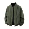 Chaqueta Cortavientos Nueva de Estilo Americano con Cuello de Béisbol para Hombre, Otoño e Invierno 2026, Versátil y Casual para Exteriores, con Forro de Polar