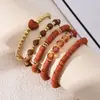 Pulsera de Arcilla Suave Estilo Playa Transfronterizo Pulsera de Amistad Taylor Joyería de Mano Elástica Geométrica Hecha a Mano para Mujer