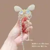 Clip de Garra de Borla de Mariposa de Perla de Diamante Hueco de Fairy Hollow Verano Horquilla de Metal para el Cabello para Mujer Parte Posterior de la Cabeza Recogido Horquilla Clip para Agarrar el Cabello