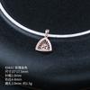 Pingente Feminino de Prata 925 Porta Vazio, Porta Pingente Banhado a Ouro 18K, Estilo Coreano Estilo Florestal Porta Vazio para Pingente de Âmbar Cera de Abelha Pérola