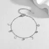 Joias de Aço Titânio Dongguan Luxo Acessível Moda de Ponta Conjunto de Pulseira Tornozeleira Colar Estrela Lua Não Desbota Feminino