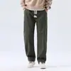 Mk8829 Calças de Caminhada ao Ar Livre Novas para Primavera e Outono Calças Retas Largas Casuais Estilo High Street Americano Jovem