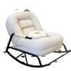 Sillón Mecedora Perezoso para Uso en Casa, Sillón Sofá para Perros, Sillón Mecedora para Habitación Individual con Marco de Metal, Sillón de Descanso para Siesta de Adultos