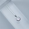 Collar Yiwang Qingquan mar medio círculo plata de ley S925 cadena de clavícula colgante creativo simple regalo japonés y coreano femenino
