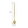 Dao Qi Acero Inoxidable 304 Cuchara para Hielo Creativa Portuguesa Mango Largo Cuchara para Mezclar Alto Valor de Color Extendido para el Hogar Cuchara para Postre