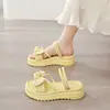 Sandalias de Suela Gruesa para Mujer 2026 Nueva Moda de Verano Ropa para Exteriores con Faldas Plataforma que Aumenta la Altura Sandalias de Playa