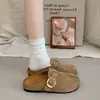 2026 Baotou Meia-Chinelos Femininos Birken Novo Estilo Fivela Sapatos Baixos de Verão Versátil Casual Slip-ons Modernos