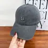 Gorra de Béisbol Bordada de Algodón Lavado Estilo Coreano para Mujer, Sombrero de Sol Versátil de Moda para Primavera y Otoño con Ala Ancha, Gorra de Béisbol para Adelgazar el Rostro para Hombre