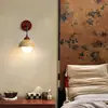 Lámpara de pared para mesita de noche de dormitorio estilo wabi-sabi japonés, Luminaria de fondo de pared redonda de travertino amarillo para comedor, escalera y pasillo nórdicos