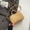 Bolso Exterior Individual Vintage Esmerilado de Gran Capacidad para Mujer 2024 Nuevo Otoño e Invierno Bolso Cruzado Versátil para Viajes Portátil Tipo Almohada