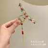 Pinza de Tiburón Grande para el Cabello Estilo Japonés y Coreano Fresco y Dulce de Aleación con Borla Pinza de Garra para la Parte Posterior de la Cabeza Accesorio para el Cabello Primavera 2025
