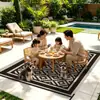 Esterilla para Autocaravana y Camping de Material PP Estilo Geométrico, Impermeable, Ecológica, Fácil de Limpiar, Adecuada para Pícnics, Patios, Balcones y Piscinas