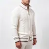 Cárdigan nuevo para hombre 2026 otoño/invierno transfronterizo, estilo europeo y americano, suéter de punto casual de moda con bloques de color para jóvenes para hombres