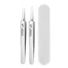 Set de Agujas para Acné de Acero Inoxidable Pinza para Acné No. Pinzas para Espinillas de 5 Celdas Aguja para Acné Herramienta de Belleza Clip de Célula