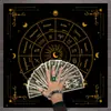 Toalha de Mesa Tarot Céu Estrelado Tarot Fase da Lua Toalha de Mesa Decorativa Jogo de Tabuleiro Jogo de Cartas Jogo de Shuffleboard Decoração Toalha de Mesa Tarot