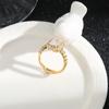 Anillo de circonita con incrustaciones cuadradas de estilo coreano para mujer, moderno y distintivo, diseño de nicho moderno, estilo frío, anillo de celebridad de Internet, pulsera.