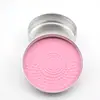 Popular almohadilla de silicona para limpiar brochas de maquillaje, empaque en caja de aluminio, jabón artesanal para limpiar brochas de maquillaje, herramientas de limpieza, venta al por mayor del fabricante