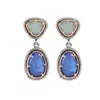 Pendientes de Resina con Forma de Lágrima Retro Za Fashion Transfronterizos, Pendientes Geométricos Exagerados Únicos de Nicho de Lujo Ligero de Alta Gama para Mujer