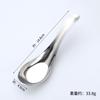 Cuchara de Acero Inoxidable, Cuchara Doméstica, Cuchara para Comer Infantil, Cuchara para Sopa de Adulto, Cuchara Engrosada de Fondo Plano, Cuchara Profundizada, Exportación