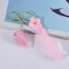 Llavero Botella de Arena Movediza Cono Pequeño Botella a la Deriva Colgante de Grano de Leche Aceite Colgante para Mochila Llavero Pequeño Regalo Venta al por Mayor