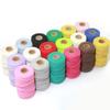 Cuerda de algodón de color de 3 mm, hilo de algodón, aproximadamente 50 yardas/rollo, venta al por mayor de fábrica, paquete de tapiz, cuerda de material tejido a mano para bricolaje