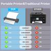 Impressora doméstica térmica inteligente inteligente a4 portátil sem fio conectável para computador portátil sem tinta