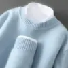 Baicai Rong 2026 Nuevo Suéter de Lana para Hombre Otoño/Invierno Cuello Semi Alto Casual Cálido Base de Punto para Negocios