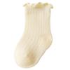 Calcetines para Bebé Color Sólido Encaje Sueltos Cortos Sin Pierna Algodón Peinado Sin Costuras Cómodos Calcetines para Bebé Clase A Pelo