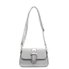 Bolso Pequeño Retro con Textura de Moda para Mujer 2025 Verano Nuevo Estilo Bandolera de Hombro Único Axila Bolso Cuadrado Pequeño Simple y Elegante