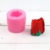 Dubi Estéreo Rosa Flip Açúcar Silicone Molde Aromaterapia Argila Artesanal Molde DIY Assar Decoração de Bolo