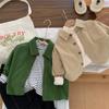Ropa para Niños Mengtian 2025 Primavera y Otoño Nueva Ropa para Niñas Ropa Infantil Coreana Ropa de Otoño para Niños Pequeños y Medianos Estilo Occidental Pana
