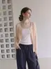 Cardigã de tricô fino estilo francês para mulheres, outono casual versátil de botão único manga longa cor sólida top 693