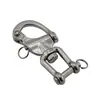 RICHWITS Grillete de Resorte Giratorio con Horquilla de Acero Inoxidable 316 Grillete de Resorte de Tirón Manual grillete de resorte