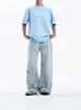 Jeans de Verano Finos Rasgados para Hombre Ot, Pantalones Casuales Anchos y Transpirables de Estilo Americano High Street