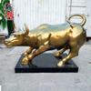 Escultura de fibra de vidrio Escultura de vaca artificial Animal artificial Adornos de toro de Wall Street Paisaje Jardín Escultura de vaca artificial Animación