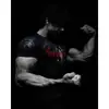 Serie de estilo gótico popular camiseta de compresión deportiva para hombre, camiseta de compresión de manga corta para fitness, ciclismo, running