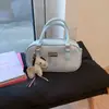 Bolsa Feminina Listrada de Alto Padrão Transfronteiriça, Bolsa Fashionável com Design de Nicho 2026, Bolsa Transversal Versátil, Bolsa Almofada