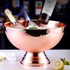 Cubeta para Champagne de Acero Inoxidable Engrosado Cubeta de Hielo para Bar Hielo Granulado Hielo Vino Espumoso Cubeta de Hielo Cubeta de Hielo Cubeta Bingzhi