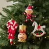Adornos para árbol de Navidad transfronterizos, soldados elfo, decoraciones colgantes coloridas, accesorios, colgantes, decoraciones de ambiente festivo