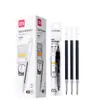Recarga de Bolígrafo de Gel Retráctil S708 Deli Ultra Suave Punta de Bala 0.5mm Negro Bolígrafo de Escritura para Oficina Firma Recarga