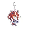 Merchandise de Anime Menina Jockey Chaveiro de Acrílico Chaveiro Pingente Pretty Derby Estilo Bidimensional