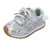 Zapatillas Deportivas Transpirables de Suela Suave para Niños, Zapatos de Entrenamiento para Bebés, con Cordones, Zapatos Deportivos para Niñas, Temporada Primavera y Otoño 2026, Dibujos Animados