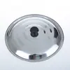 Tampa de panela espessa de aço inoxidável, adequada para woks, panelas pequenas, frigideiras e panelas grandes; tampa de panela extra grande, tampa de balde grande, tampa de panela grande