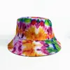 Chapéu de pescador tie-dye com estampa digital mais vendido em todo o mundo para homens e mulheres, chapéu bucket com proteção solar, moderno para uso ao ar livre dos dois lados