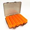Caja de plástico para camarones de madera dividida de doble capa 10/14 rejilla Caja de almacenamiento de cebo Luya portátil transparente amarillo verde naranja caja de equipo de pesca