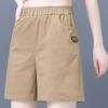 Shorts de Algodão Verão Tamanho Plus 2026 Novo Estilo Fino Solto Cintura Elástica Casual Feminino Roupa Externa Roupa de Trabalho Calça de Perna Larga Tendência