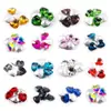 Arte de Uñas Hot Transfronterizo Estilo Japonés Forma de Corazón Fondo Puntiagudo Diamante Grande Vidrio Estéreo Diamante Brillante Adhesivo para Uñas Joyería de Diamante